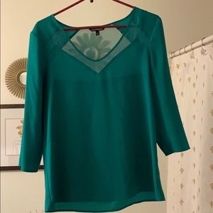 Green casual dress shirt